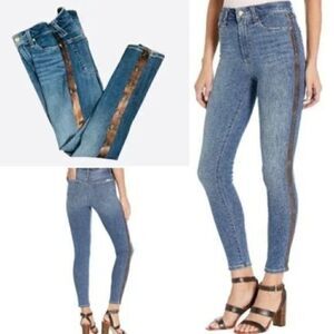 JOES Snake Print The Charlie Side Stripe Jean Flawless High Rise Skinny Ankle 26
